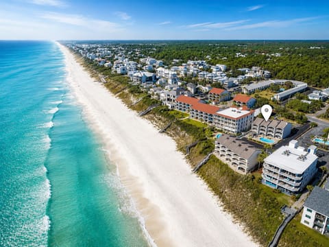 Beachfront condo with stunning aerial views and sugar-white sand