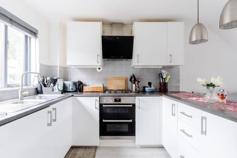 Bright, fully equipped kitchen for all your cooking needs