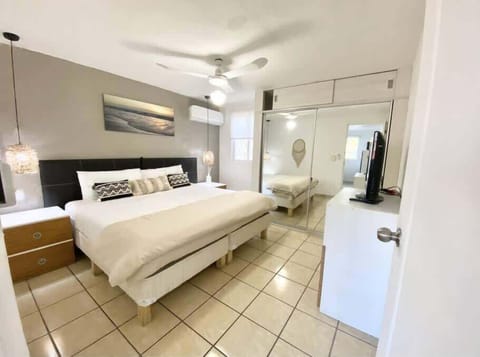 Bedroom with comfortable double bed