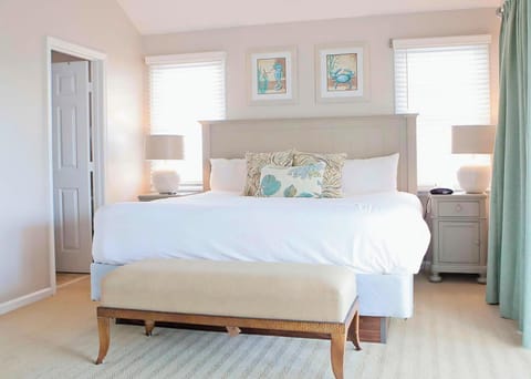 Sink into the plush king bed for deep, quiet rest.