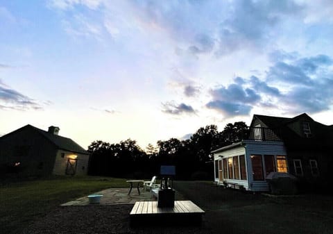 Stone house and barn apartments offer separate private spaces for family and friends to gather easily, and also retreat and recharge apart.