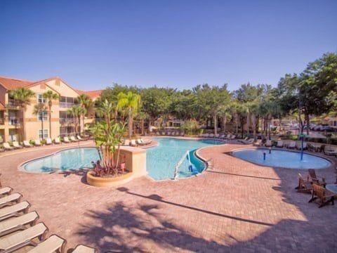 Dive into sparkling sunshine and lounge beside the resort-style pool.