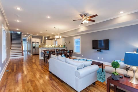 Our new floors and furniture are great for a gathering