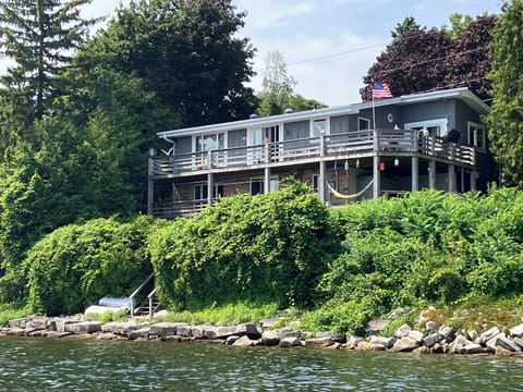 Wrap around decks on both levels to enjoy the wonderful water views.