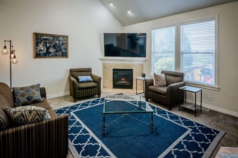 Living Area with Gas Fireplace