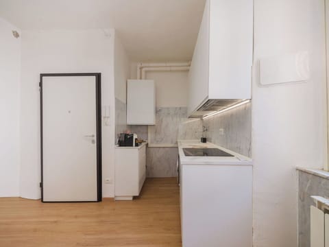 Flooring, Floor, Apartment, Ceiling, Wood Flooring, Countertop, Kitchen, Cabinetry, Laminate Flooring