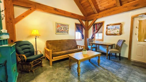 Curl up on Sweetwater’s full-size futon & enjoy a movie night in the living room​