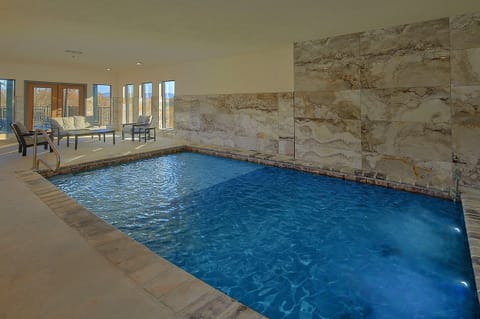 Private heated pool in 6 bedroom luxury cabin