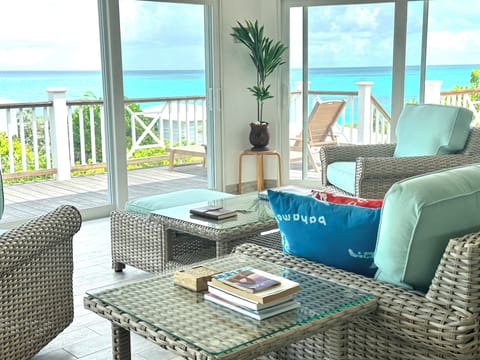 Welcome to Outer Reef, a newly remodeled beachfront house with spectacular ocean views from every room.