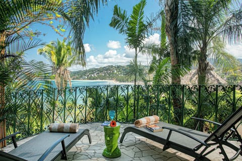 * Morning coffee, ocean breezes, and a glimpse of Sayulita Bay.