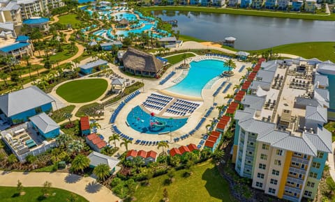 Aerial view of the property