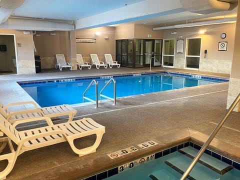 Take a refreshing dip in the indoor pool, perfect for a relaxing escape any time of the year.