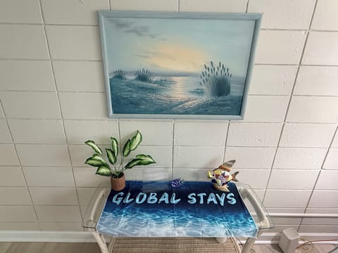 Coastal-inspired decor with beach art and charming seaside accents