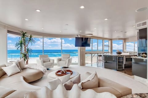 Stunning beachfront living space