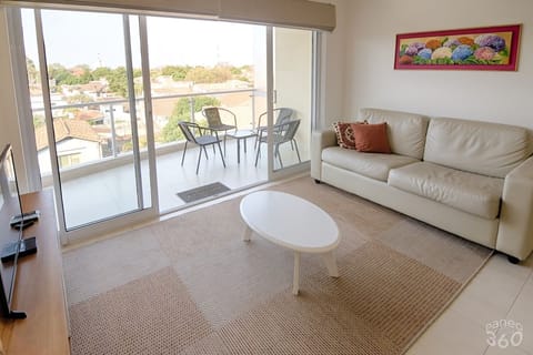 Living room with private balcony