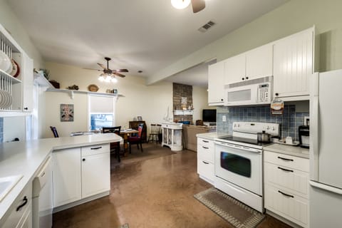 All electric appliances (microwave, oven, Keurig coffeemaker)