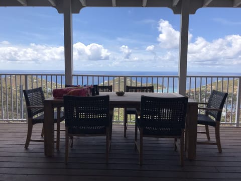 Every meal can be eaten al fresco while taking in breathtaking views and breezes
