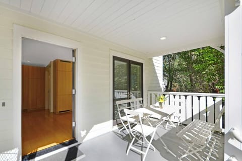 Entrance and covered porch