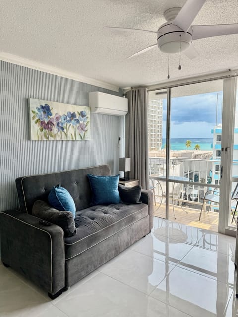 Living room and view.