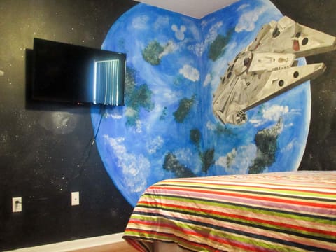 Star Wars Bedroom 2
(upstairs)  There are hidden Mickeys.  Can you find them?