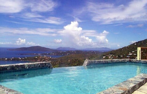 Pool and view at Villa Amour