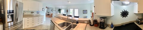 Panoramic view of kitchen