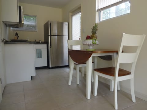 Your kitchen area with dining room table for 2