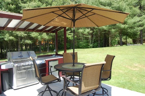 relax and enjoy the large secluded backyard