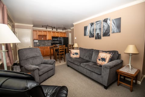 Living room. Open concept to kitchen.