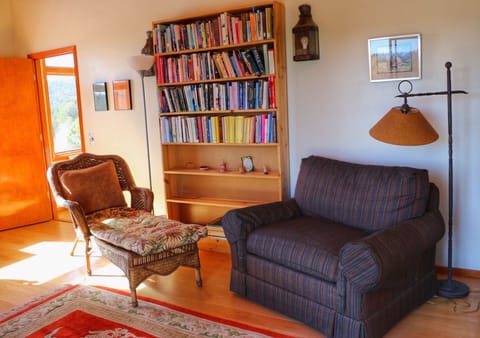 sitting area in large bedroom