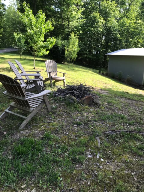Fire pit available for use
