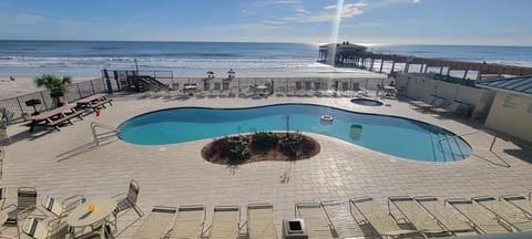 Pool deck and BBQ area. Magnificent views!