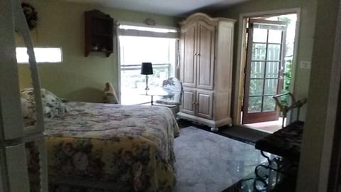 Studio with granite and marble floors