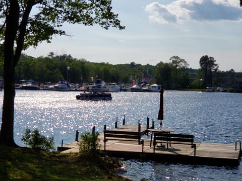 View from our backyard overlooking the marina across the way.