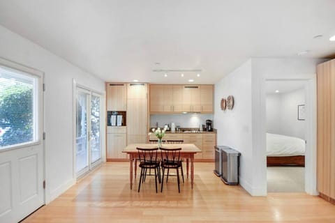 Dining room and kitchen