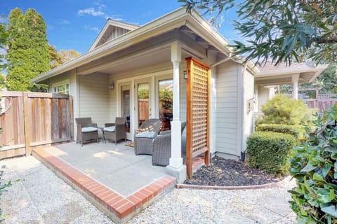 Patio and private garden