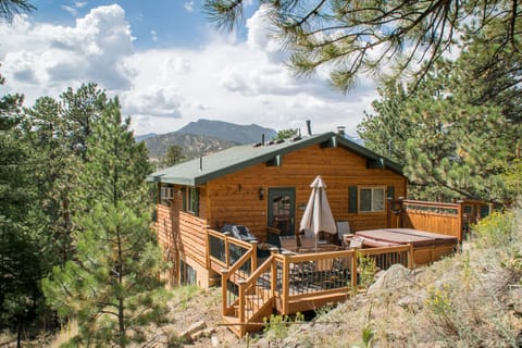 Pine Cone Cabin on private road and mountain views