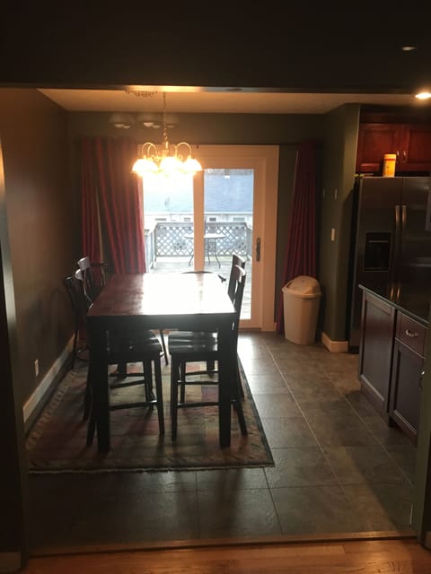 High top table with 6 chairs