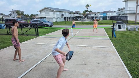 Our private pickleball court is hours of fun for the family!