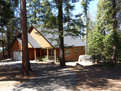 Large retreat, in the woods, with lots of parking.