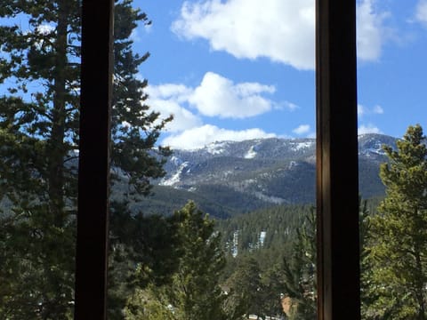 A view of the mountains from the living room!