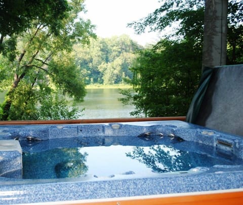 Professionally serviced Hot Tub. Pristine. Filled only with mineral water.
