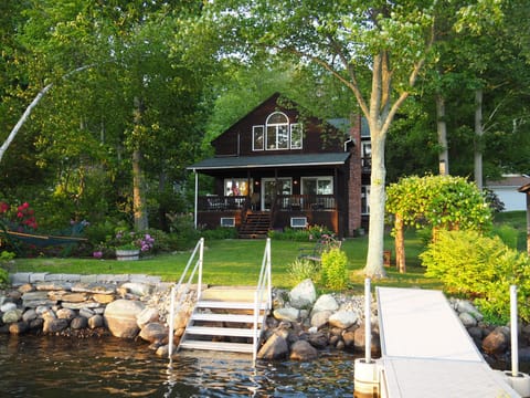 Level back yard with private water frontage and access.