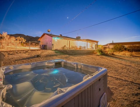 Stargazing from the hot tub!