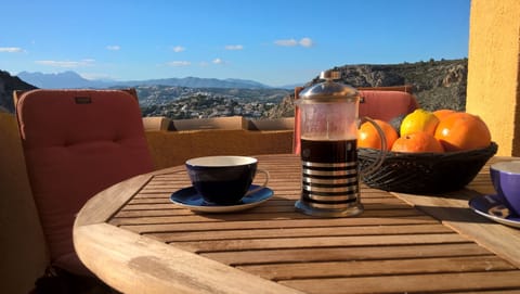 Relaxing with view on the terrace...