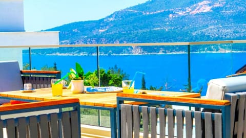 Sea view from the roof terrace.