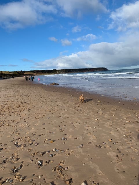 Cullen beach in winter.