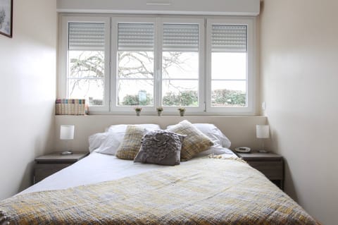 Bedroom 1 - sleeps 2 in a double bed + en-suite shower room. On ground floor.