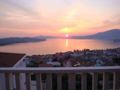 Sunset from apartment balcony