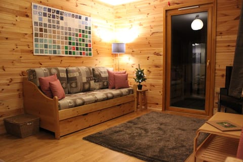 Lounge with sofa bed and great views over balcony